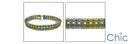 Princess Canary Two Tone Gold Cubic Zirconia CZ Bracelet