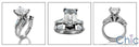 Matching Set 2 Ct Emerlad Ct Long Channel Baguettes Cubic Zirconia Cz Ring
