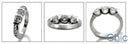 Wedding 1.5 Ct Round Princess Channel Set Cubic Zirconia CZ Band