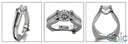 Solitaire 1 Ct Round Open d Cubic Zirconia Cz Ring