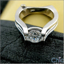 Solitaire 1 Ct Round Open d Cubic Zirconia Cz Ring