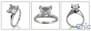 Solitaire 1.5 High end CZ Princess Cubic Zirconia Cz Ring