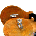 Matching Set 2 Ct Round Pave Cubic Zirconia Cz Ring