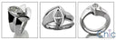 Matching Set 1 Ct Marquise Bezel Fitted Cubic Zirconia Cz Ring