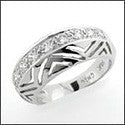 Fine Jewelry 0.90 TCW Round Pave Cubic Zirconia Cz Ring
