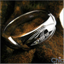 Mens 0.15 TCW Round in Channel Cubic Zirconia CZ Wedding Band