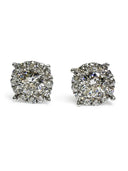 2 Carat Total Weight 14K W Gold Stud Earring