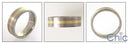 Mens Two Town Titanium Ct Yellow Gold Band
