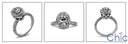 Engagement High Profile 1 Ct Oval Pave set Cubic Zirconia Cz Ring