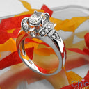 Estate 1.5 Oval Center CZ Pave Cubic Zirconia Cz Ring