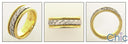 Mens Two Tone Braided Gold Wedding Band