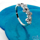 Wedding 1.55 TCW Marquise Ct Round Stone Cubic Zirconia CZ Band 