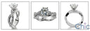 Engagement 1 Ct Round Center Infiniti Symbol Cubic Zirconia Cz Ring