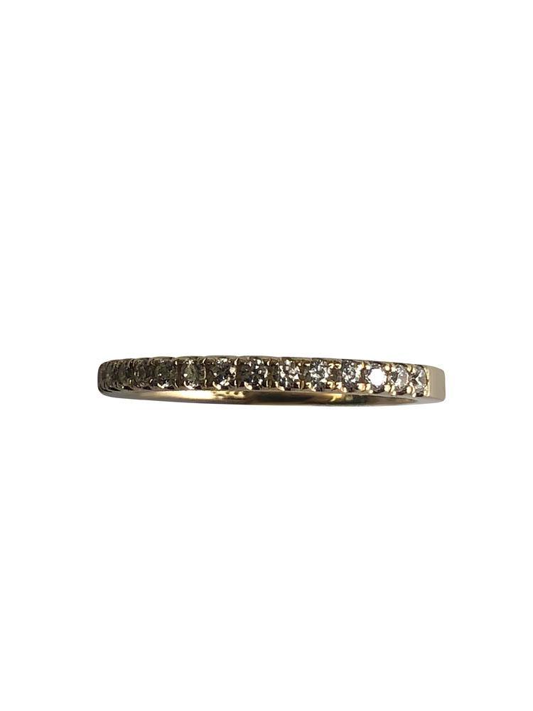2mm wedding band with pave set cz
