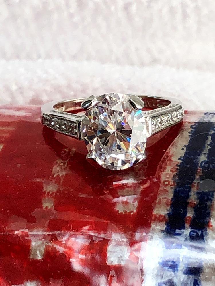 Oval cz engagement rings hotsell
