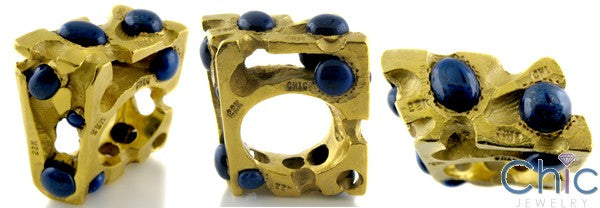 22K Gold Lapis Hand Made Custom Ring