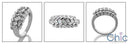 Fine Jewelry Baguette Ct Round Channel Cubic Zirconia Cz Ring