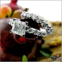 Eternity 1 Ct Princess Center Ring Eternity Cubic Zirconia Cz Ring