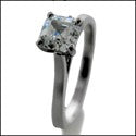 Solitaire 6135shankAsh Cubic Zirconia Cz Ring