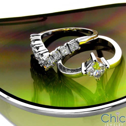 Engagement Half Ct Princess Solitaire Cubic Zirconia Cz Ring