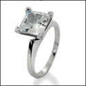 Solitaire 1.5 High end CZ Princess Cubic Zirconia Cz Ring