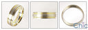 Mens 6MM Two Tone Wedding Comfort Fit Band