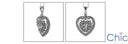 Cubic Zirconia Cz 2 Heart Pendant