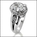 Estate 1.25 Oval Center in Halo Cubic Zirconia Cz Ring