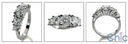 Anniversary Round 0.75 Ct 5 Sonte Cubic Zirconia Cz Ring