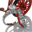 Engagement Finest Quality Round CZ Set in 6 Prongs Cubic Zirconia Cz Ring