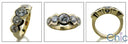 Anniversary 2 Ct Round 5 stone Cubic Zirconia Cz Ring