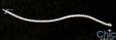 Round Half Bezel 7.5 Ct Cubic Zirconia CZ Bracelet