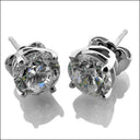 .50 Ct Round Of Basket Set Cubic Zirconia CZ Earrings