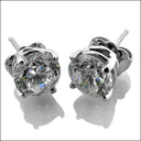 2 Ct Round Basket Set Cubic Zirconia CZ Earrings