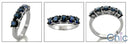Wedding Round Sapphire 5 Stone Cubic Zirconia CZ Band 