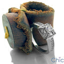 Fine Jewelry 1 Ct Round in Prong Ct Pave Cubic Zirconia Cz Ring