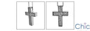 Cubic Zirconia Cz 1 Ct Round Pave Cross Pendant