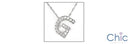 Cubic Zirconia Cz .36 TCW Pave G Letter Initial Pendant