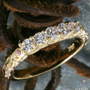 Wedding .50 TCW Round in Sahre Prongs Cubic Zirconia CZ Band 