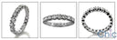 Eternity 1.5 TCW ROUND Cubic Zirconia Cz Ring