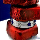 Mens Sapphire Ct Diamond Princess Channel Cubic Zirconia CZ Wedding Band