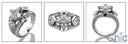 Anniversary 1.5 Princess Pave Set Cubic Zirconia Cz Ring