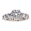 Engagement 1 Ct Round Tulip Prongs Eterntiy Cubic Zirconia Cz Ring