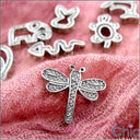Cubic Zirconia Cz Dragonfly Charm set Pave Pendant