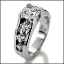 Engagement 1 Ct Round Princess on Cubic Zirconia Cz Ring