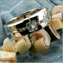 Mens .75 TCW Princess in Channel Cubic Zirconia CZ Wedding Band
