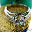 Engagement 2.5 Round Lucida Channel d Cubic Zirconia Cz Ring