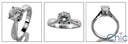 Solitaire 1 Ct Round 4 Prong Cubic Zirconia Cz Ring