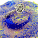 Engagement Oval 2 Ct Tiffany Prong Ct Pave Cubic Zirconia Cz Ring