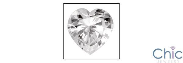 0.75 Heart Shape Cubic Zirconia CZ Loose stone